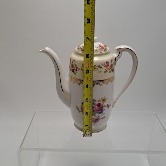 Goldcastle Floral Porcelain Coffee Pot Vintage - Picture 4 of 16